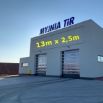 Konstrukcja aluminiowa na baner 13m x 2,5m Jędrzychowice