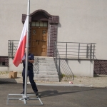 Maszt przenośny z korbą 9m Policja Katowice